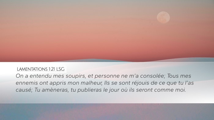 Lamentations 1:21 LSG Bible Verse Image