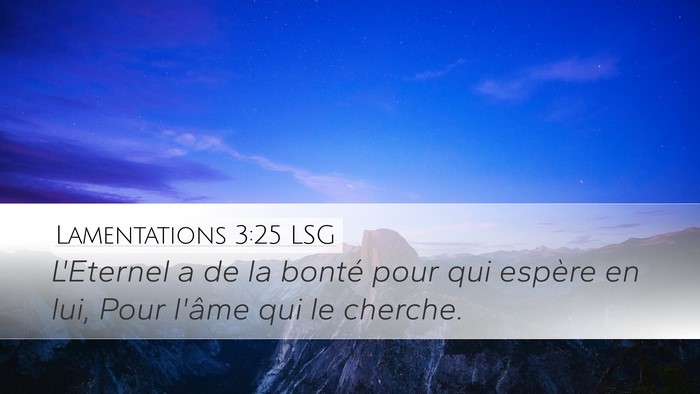 Lamentations 3:25 LSG Bible Verse Image