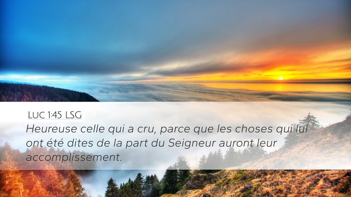Luc 1:45 LSG Bible Verse Image