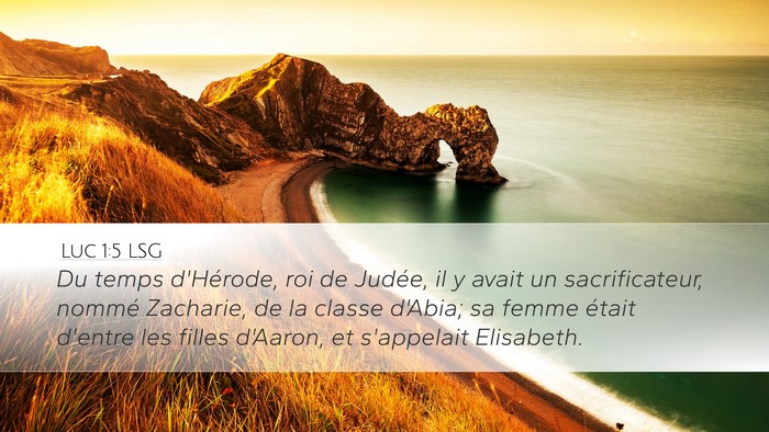 Luc 1:5 LSG Bible Verse Image