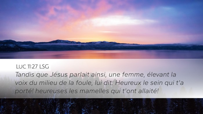 Luc 11:27 LSG Bible Verse Image