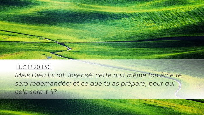Luc 12:20 LSG Bible Verse Image