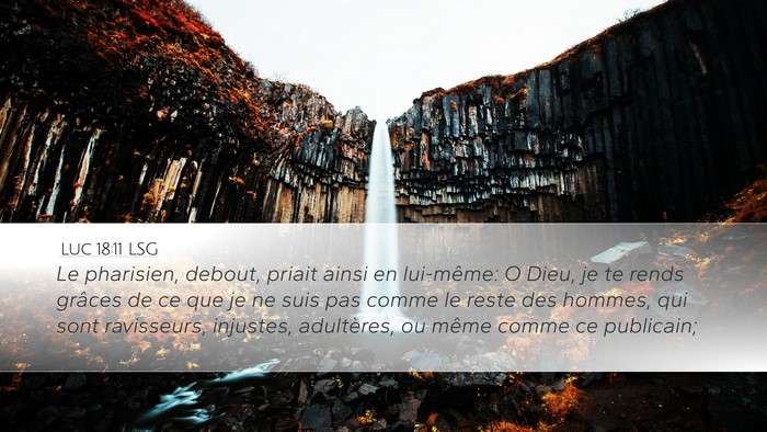 Luc 18:11 LSG Bible Verse Image