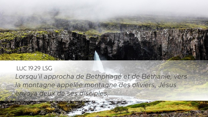 Luc 19:29 LSG Bible Verse Image