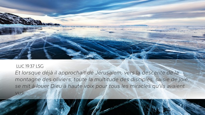 Luc 19:37 LSG Bible Verse Image