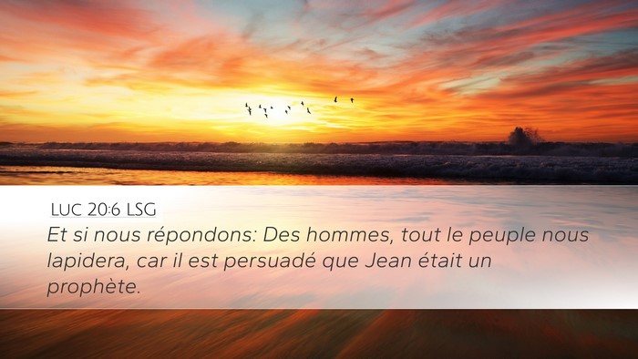 Luc 20:6 LSG Bible Verse Image