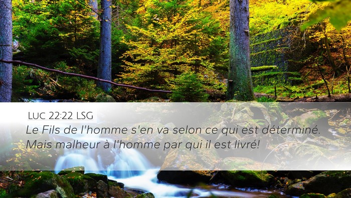 Luc 22:22 LSG Bible Verse Image