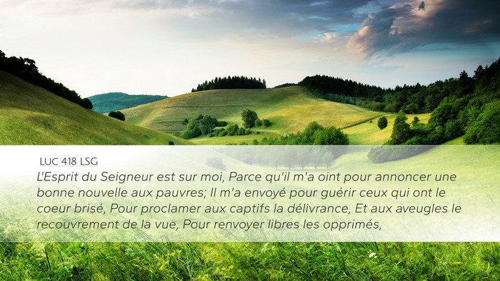 Luc 4:18 LSG Bible Verse Image