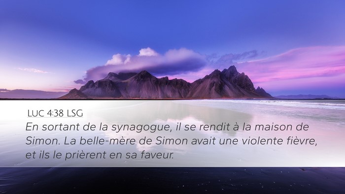 Luc 4:38 LSG Bible Verse Image