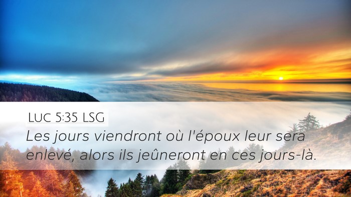 Luc 5:35 LSG Bible Verse Image