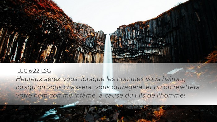 Luc 6:22 LSG Bible Verse Image