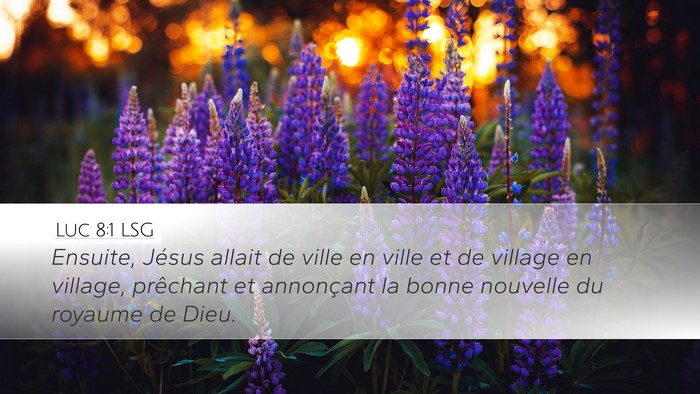Luc 8:1 LSG Bible Verse Image
