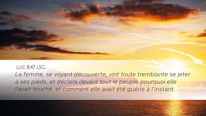 Luc 8:47 LSG Bible Verse Image