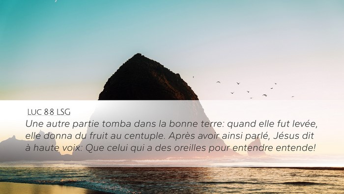 Luc 8:8 LSG Bible Verse Image