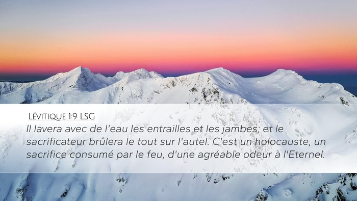 Lévitique 1:9 LSG Bible Verse Image