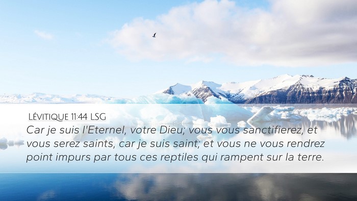 Lévitique 11:44 LSG Bible Verse Image