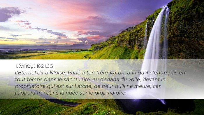 Lévitique 16:2 LSG Bible Verse Image