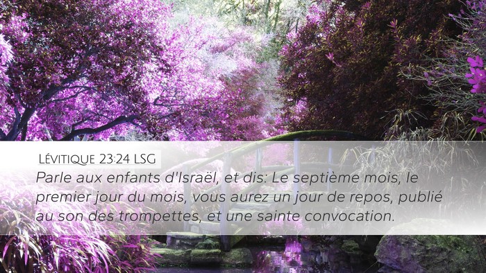 Lévitique 23:24 LSG Bible Verse Image