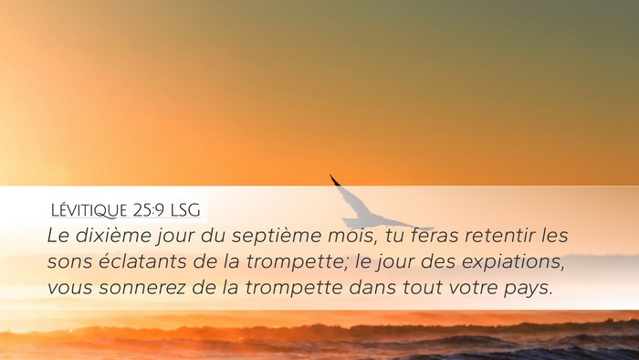 Lévitique 25:9 LSG Bible Verse Image