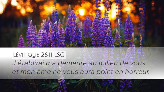 Lévitique 26:11 LSG Bible Verse Image