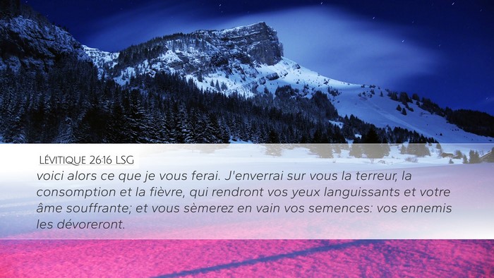 Lévitique 26:16 LSG Bible Verse Image