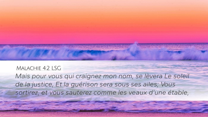Malachie 4:2 LSG Bible Verse Image
