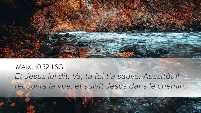 Marc 10:52 LSG Bible Verse Image
