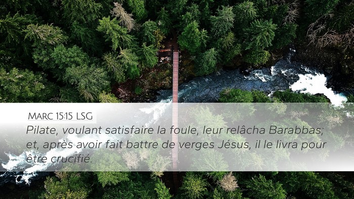 Marc 15:15 LSG Bible Verse Image