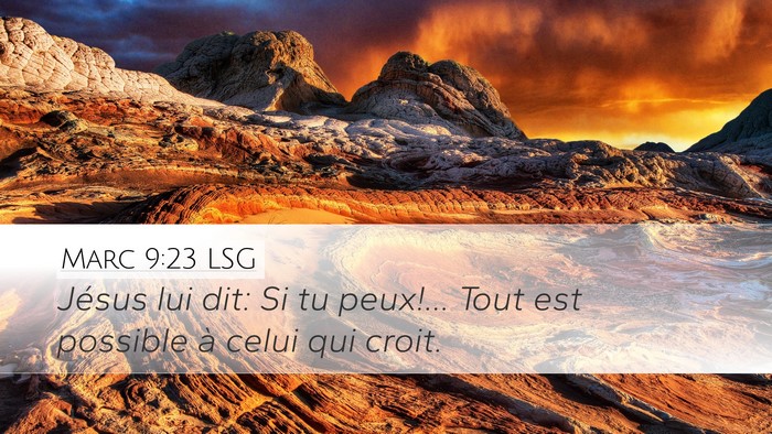 Marc 9:23 LSG Bible Verse Image