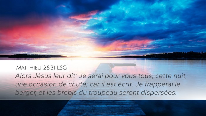 Matthieu 26:31 LSG Bible Verse Image