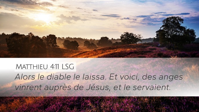 Matthieu 4:11 LSG Bible Verse Image