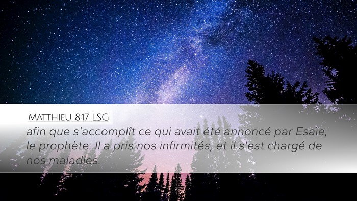 Matthieu 8:17 LSG Bible Verse Image