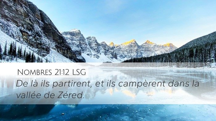 Nombres 21:12 LSG Bible Verse Image