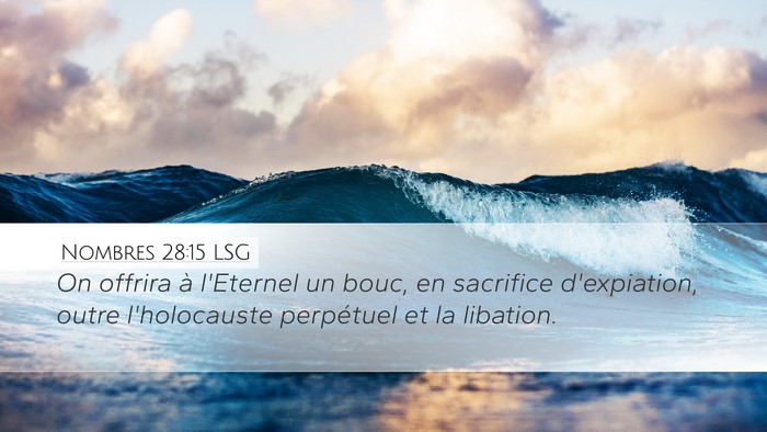 Nombres 28:15 LSG Bible Verse Image