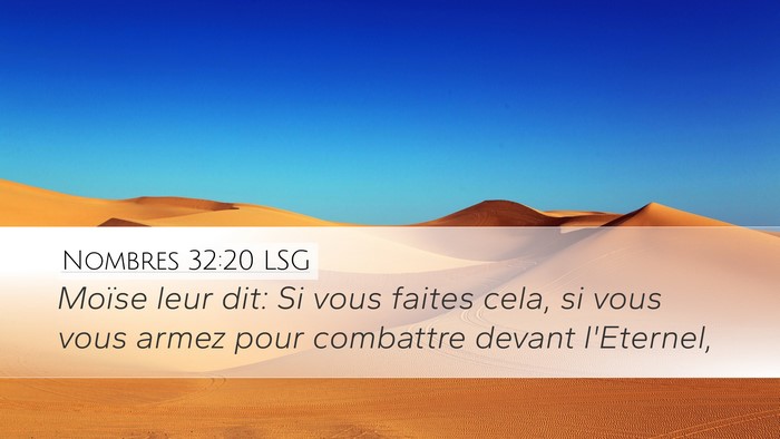 Nombres 32:20 LSG Bible Verse Image