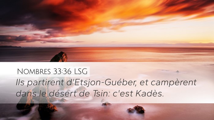 Nombres 33:36 LSG Bible Verse Image