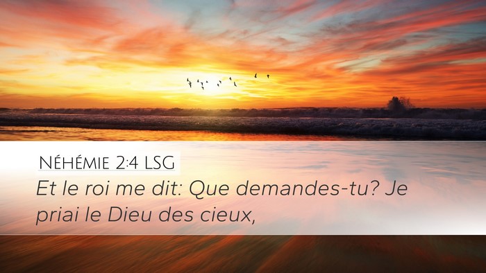 Néhémie 2:4 LSG Bible Verse Image