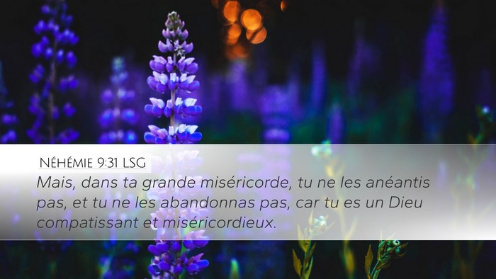Néhémie 9:31 LSG Bible Verse Image