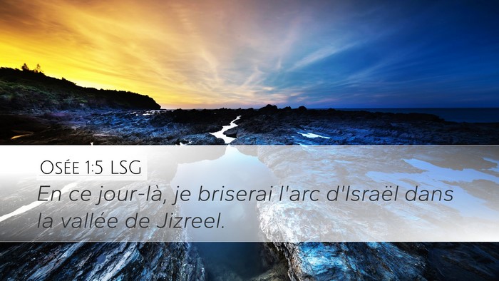 Osée 1:5 LSG Bible Verse Image