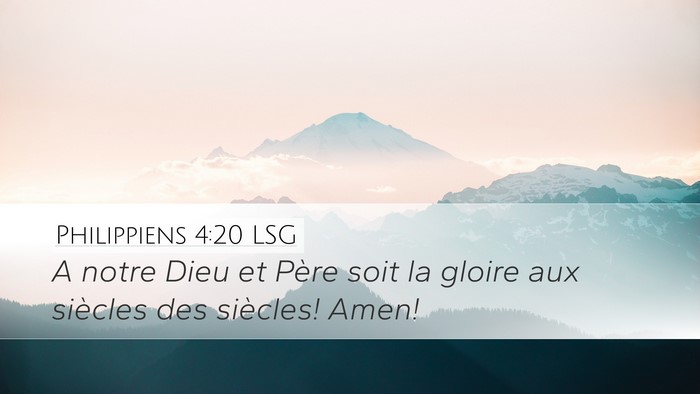 Philippiens 4:20 LSG Bible Verse Image