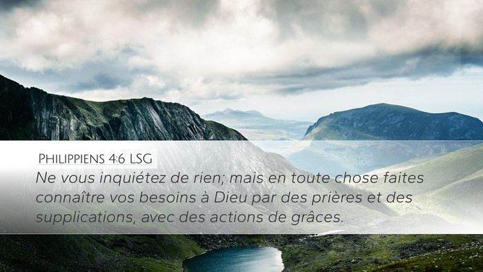 Philippiens 4:6 LSG Bible Verse Image