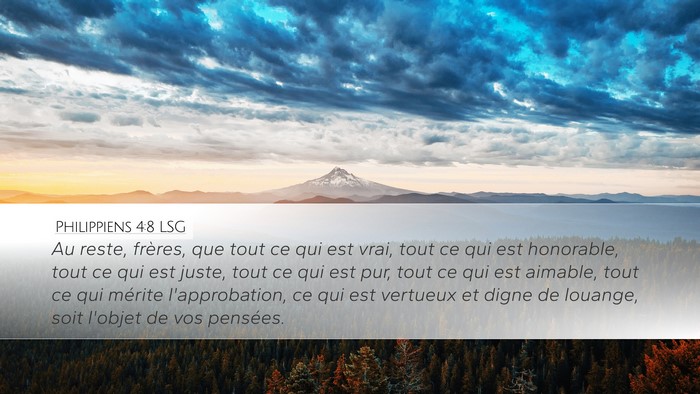 Philippiens 4:8 LSG Bible Verse Image