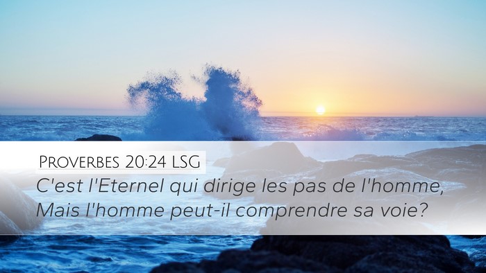 Proverbes 20:24 LSG Bible Verse Image