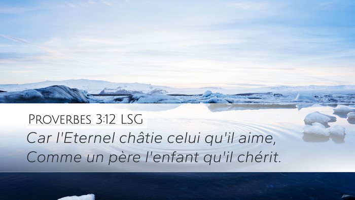 Proverbes 3:12 LSG Bible Verse Image