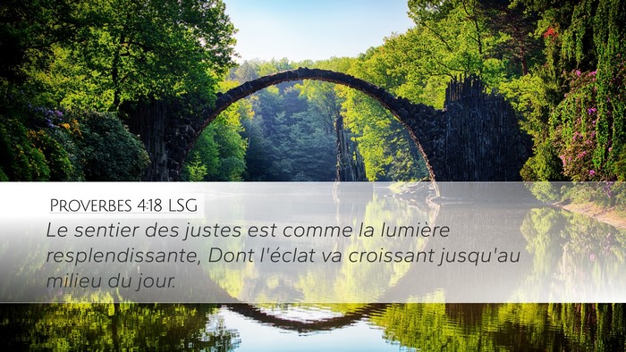 Proverbes 4:18 LSG Bible Verse Image