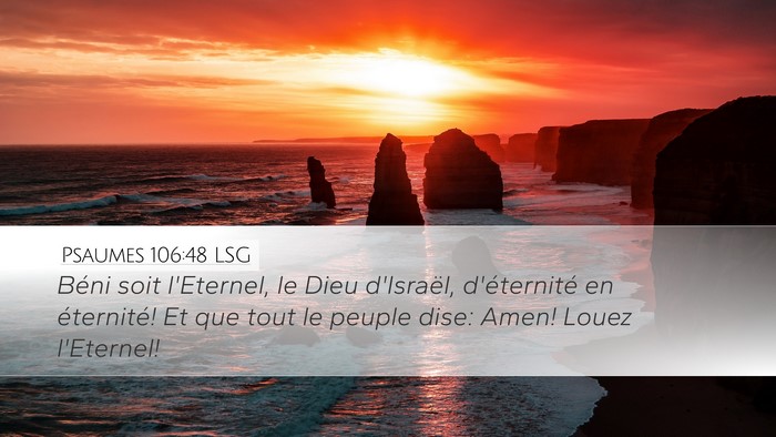 Psaumes 106:48 LSG Bible Verse Image