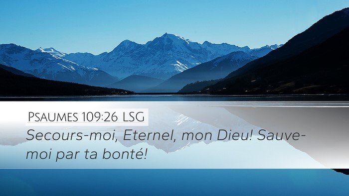 Psaumes 109:26 LSG Bible Verse Image