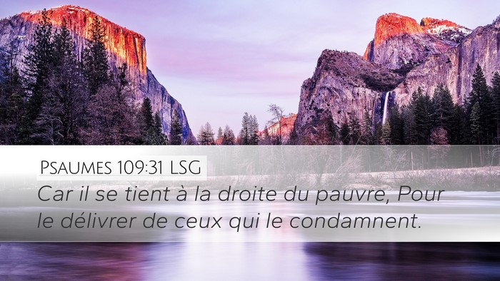 Psaumes 109:31 LSG Bible Verse Image