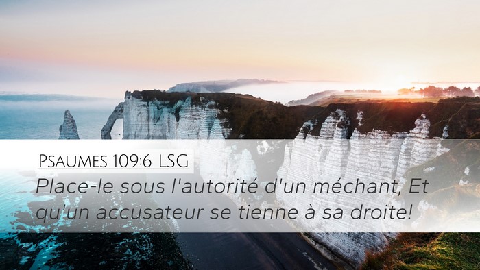 Psaumes 109:6 LSG Bible Verse Image