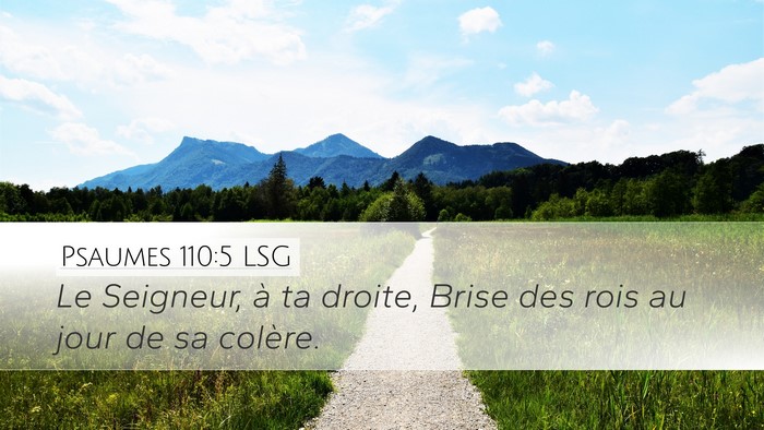 Psaumes 110:5 LSG Bible Verse Image